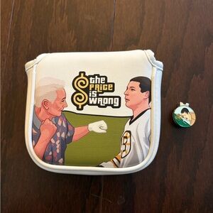 NEW Happy Gilmore Mallet Putter Head Cover with Ball Marker & Hat Clip Accessory